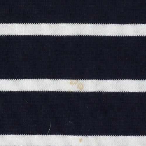 M&Co Women’s Blue Striped Pullover Jumper Size 16
