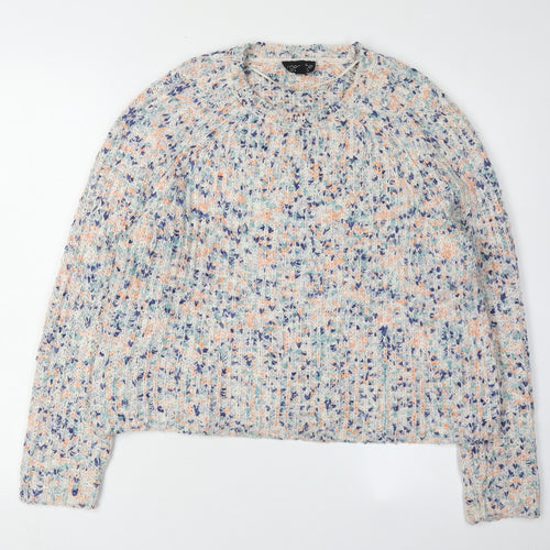 Topshop Women's Multicoloured Chunky Pullover Jumper Size 10