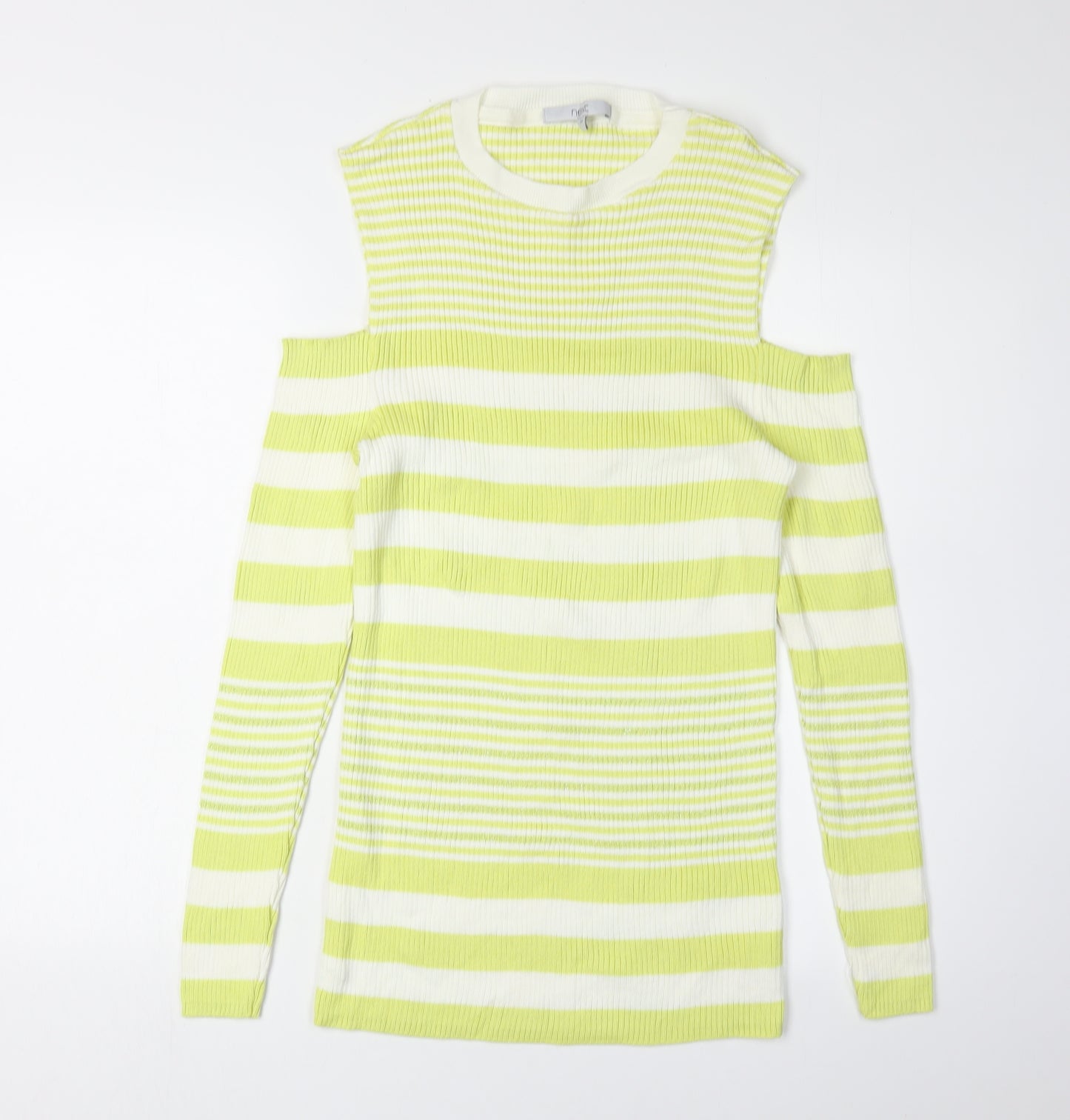 Next Women's Green Stripe Pullover Jumper Size 20