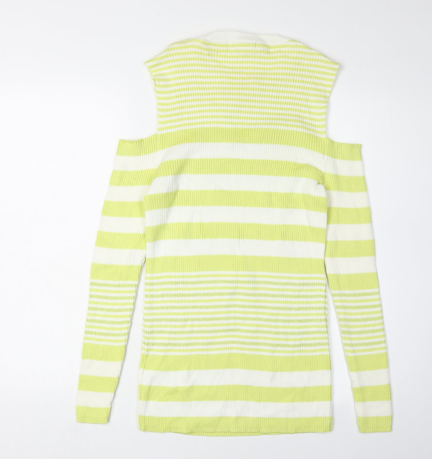 Next Women's Green Stripe Pullover Jumper Size 20