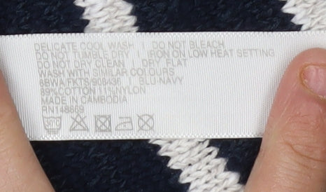 Fatface Women’s Blue Striped Cardigan Size 10