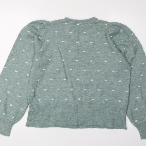 b.young Women's Green Pullover Jumper, Size M