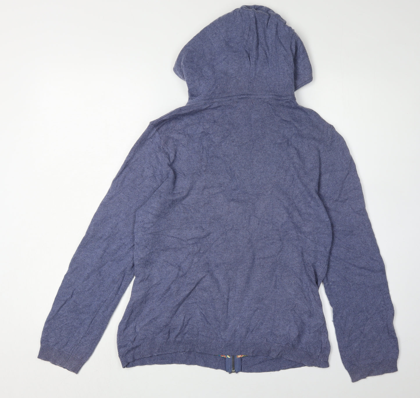 Joe Browns Women's Blue Full Zip Hooded Jumper Size 14