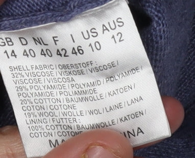 Joe Browns Women's Blue Full Zip Hooded Jumper Size 14