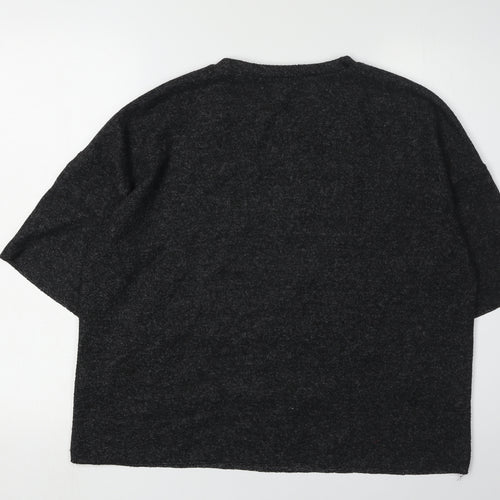 Zara Trafaluc Women’s Black Beaded Pullover Jumper S