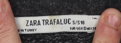 Zara Trafaluc Women’s Black Beaded Pullover Jumper S