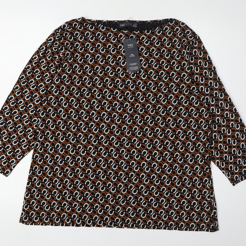 Marks and Spencer Women's Geometric Blouse Size 22