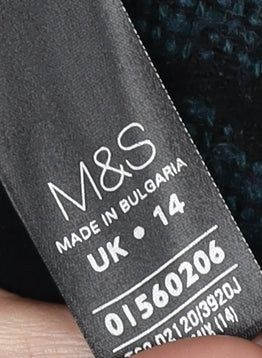 Marks and Spencer Women's Black Houndstooth Jacket