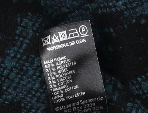 Marks and Spencer Women's Black Houndstooth Jacket