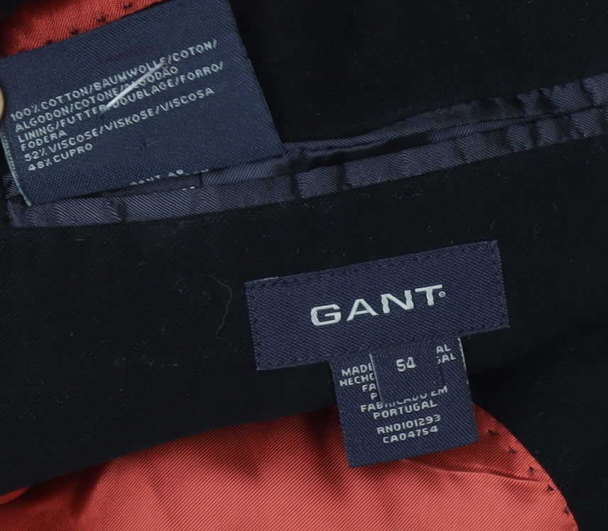 GANT Men's Black Blazer Jacket, Size 54