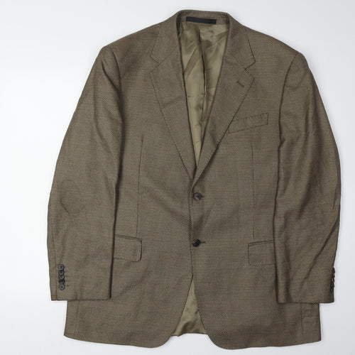 Marks and Spencer Men's Brown Wool Blazer, 44R