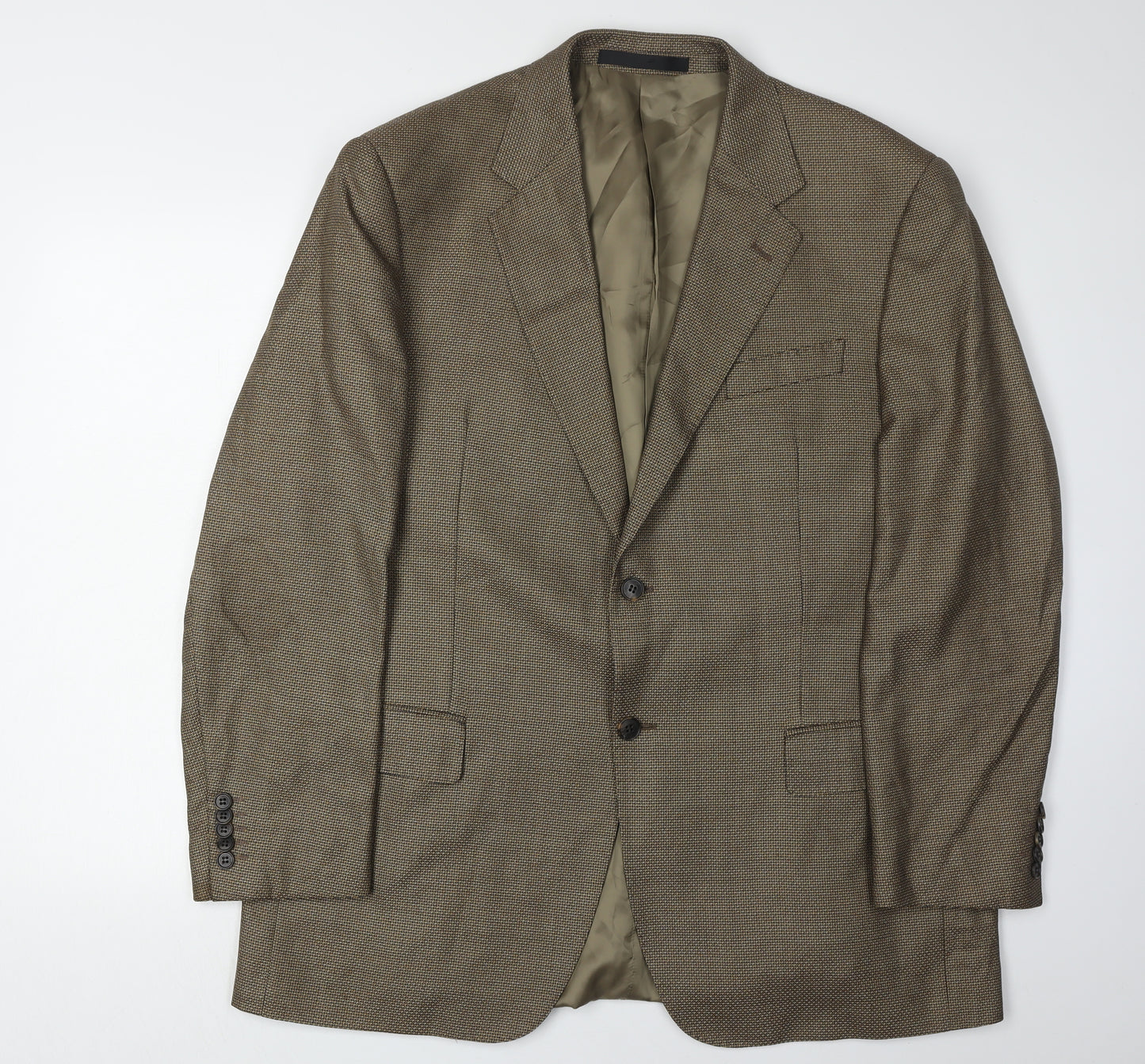 Marks and Spencer Men's Brown Wool Blazer, 44R
