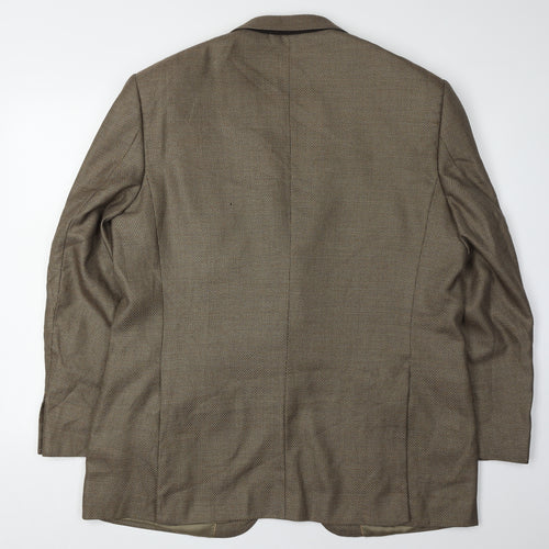 Marks and Spencer Men's Brown Wool Blazer, 44R