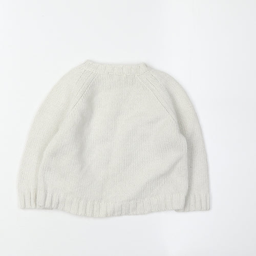 Rocha Little Rocha Ivory Jumper 6-9 Months Unisex Knit Pullover