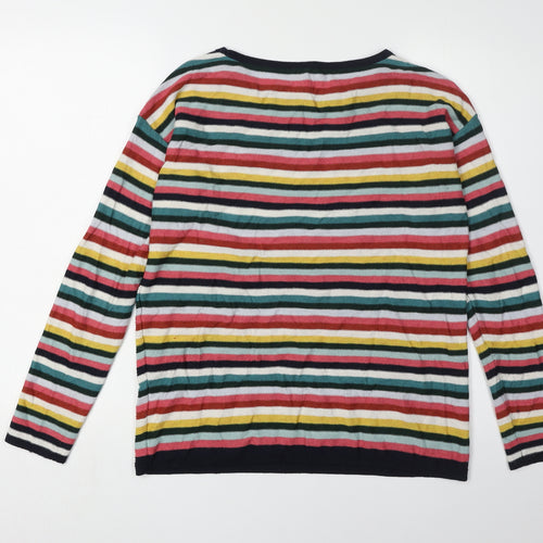 Esprit Women's Multicoloured M Striped Pullover Jumper