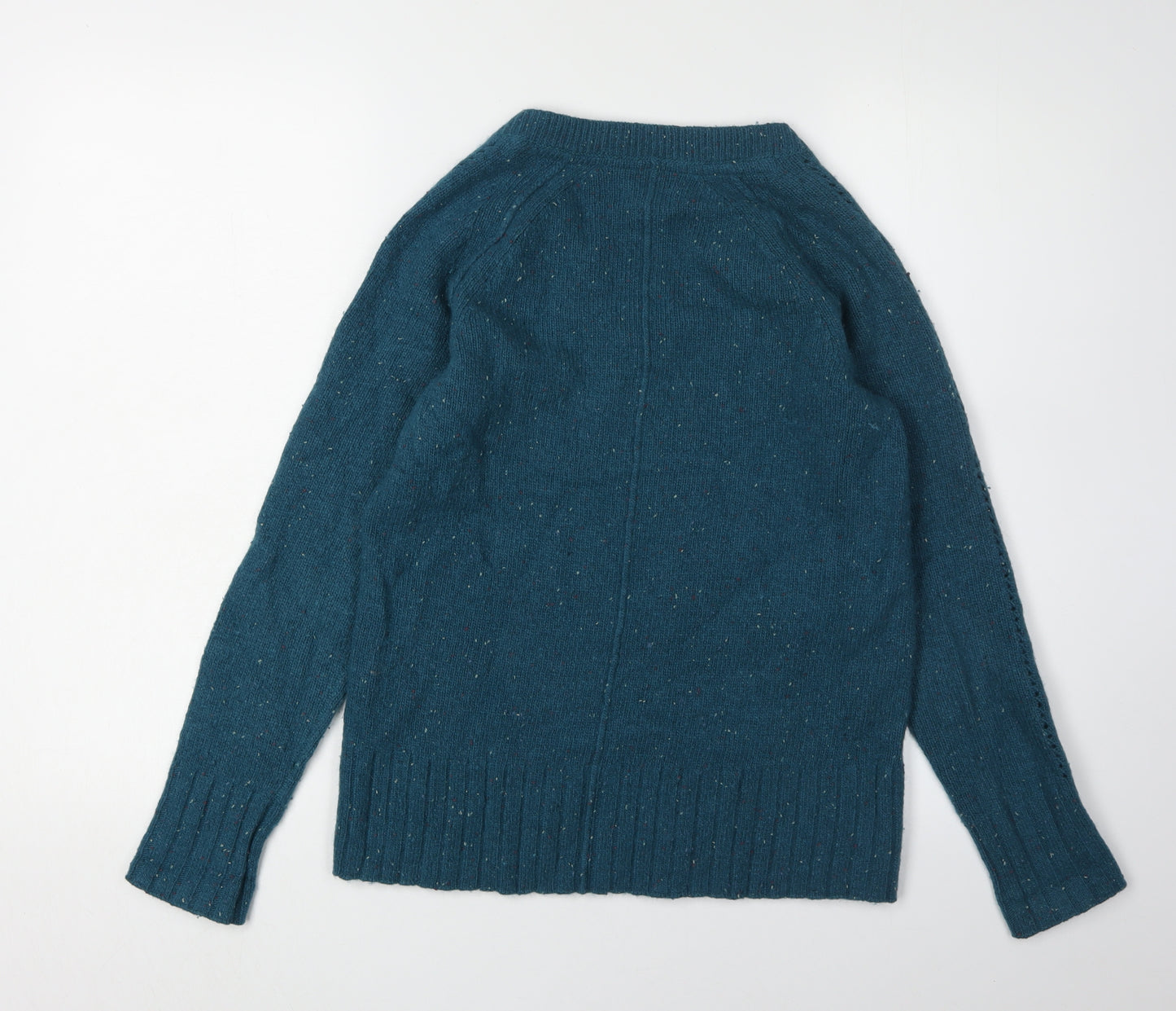 Fat Face Women's Blue V-Neck Pullover Jumper Size 6