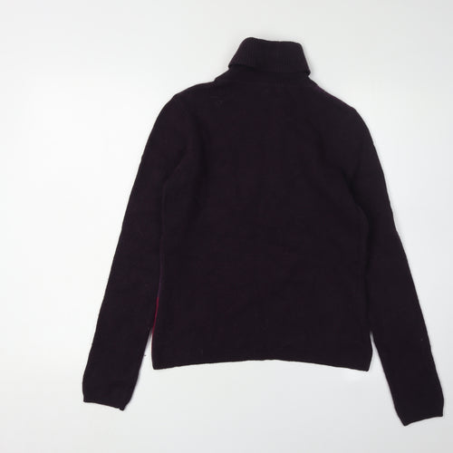 Racing Green Women's Multicoloured Roll Neck Jumper Size 12