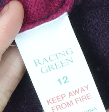 Racing Green Women's Multicoloured Roll Neck Jumper Size 12