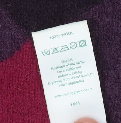 Racing Green Women's Multicoloured Roll Neck Jumper Size 12