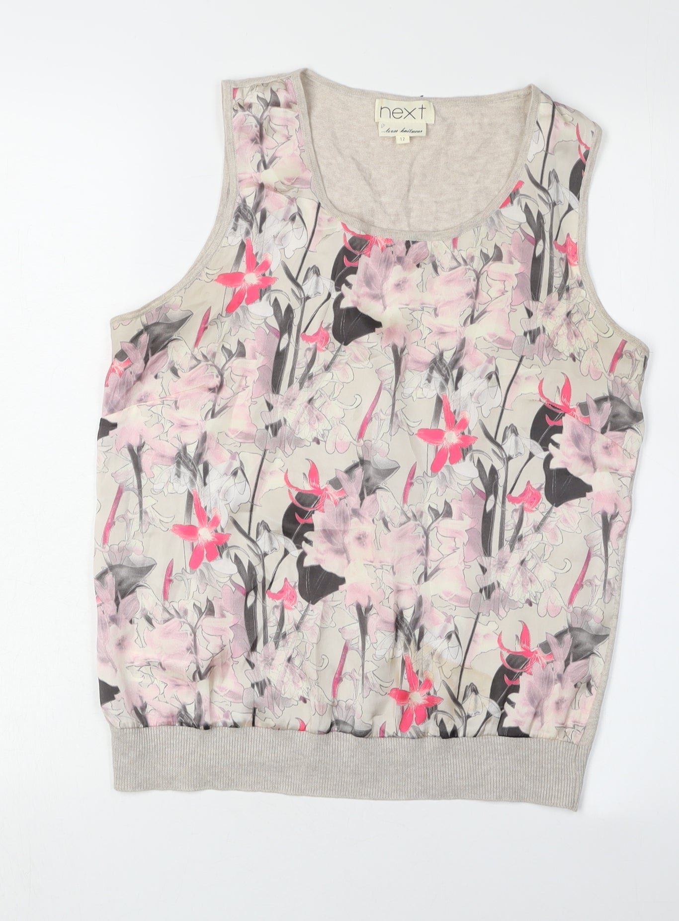 Next Women's Floral Multicoloured Tank Top Size 12