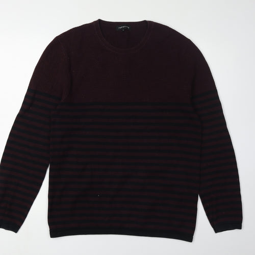 Red Herring Men's Multicoloured Striped Pullover M