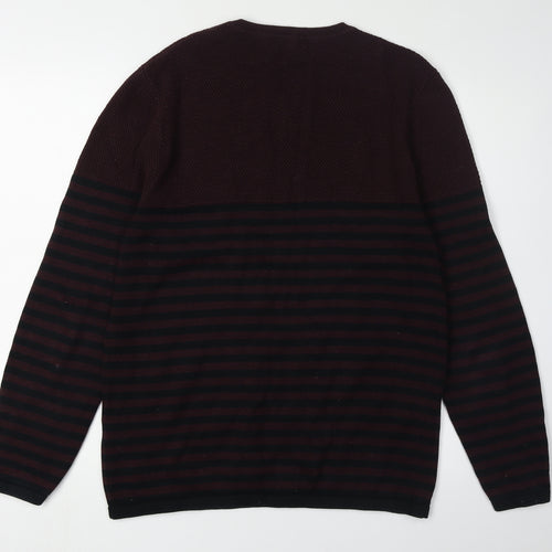 Red Herring Men's Multicoloured Striped Pullover M