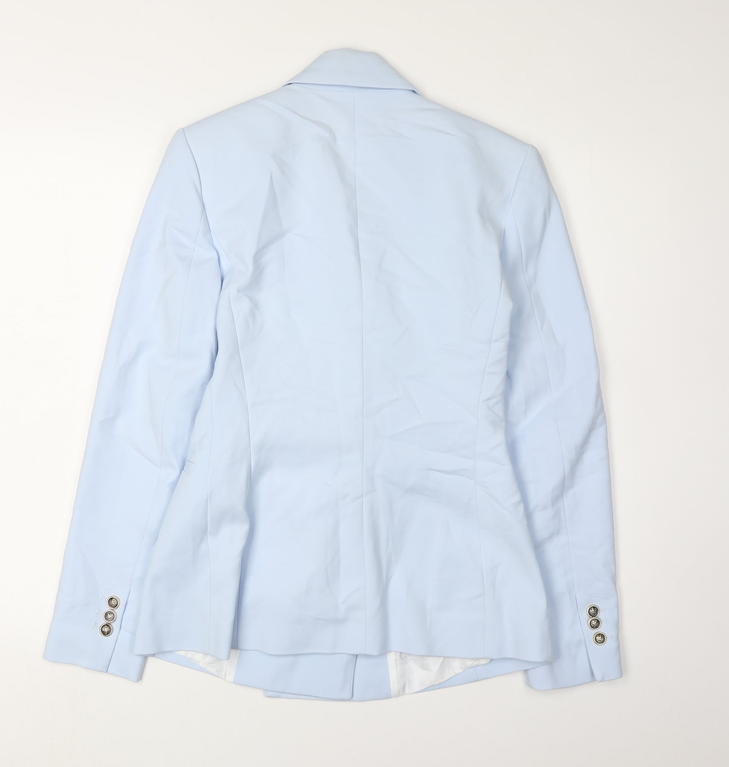 Zara Women's Blue XS Double-Breasted Blazer