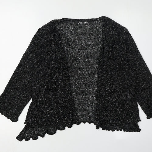 Alexara Women's Black Cardigan S/M, Knit, Long Sleeve