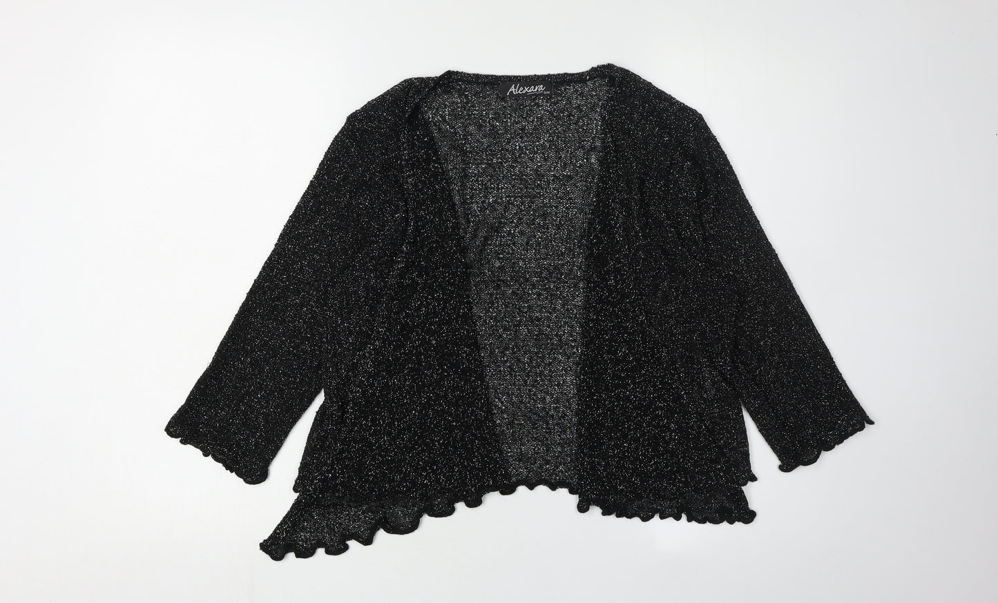 Alexara Women's Black Cardigan S/M, Knit, Long Sleeve
