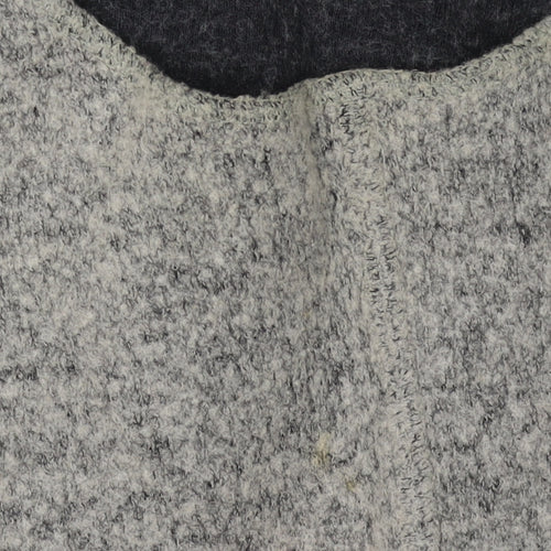 Lecomte Women's Grey Wool Blend Jumper Size 14