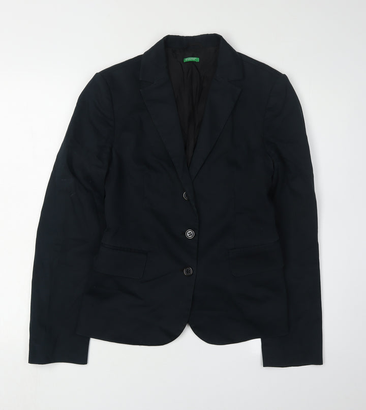 United Colors of Benetton Boys Black Slim Fit Jacket
