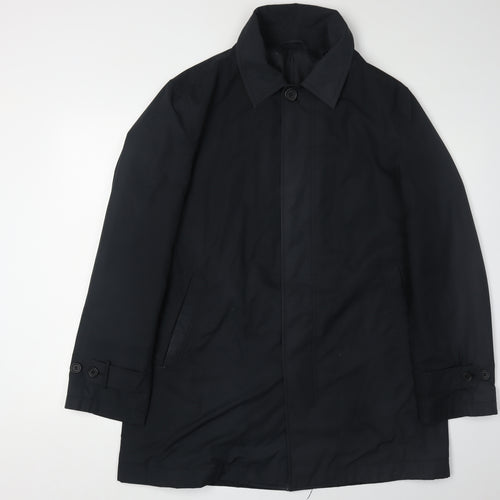 Marks & Spencer Men's Black Overcoat, M