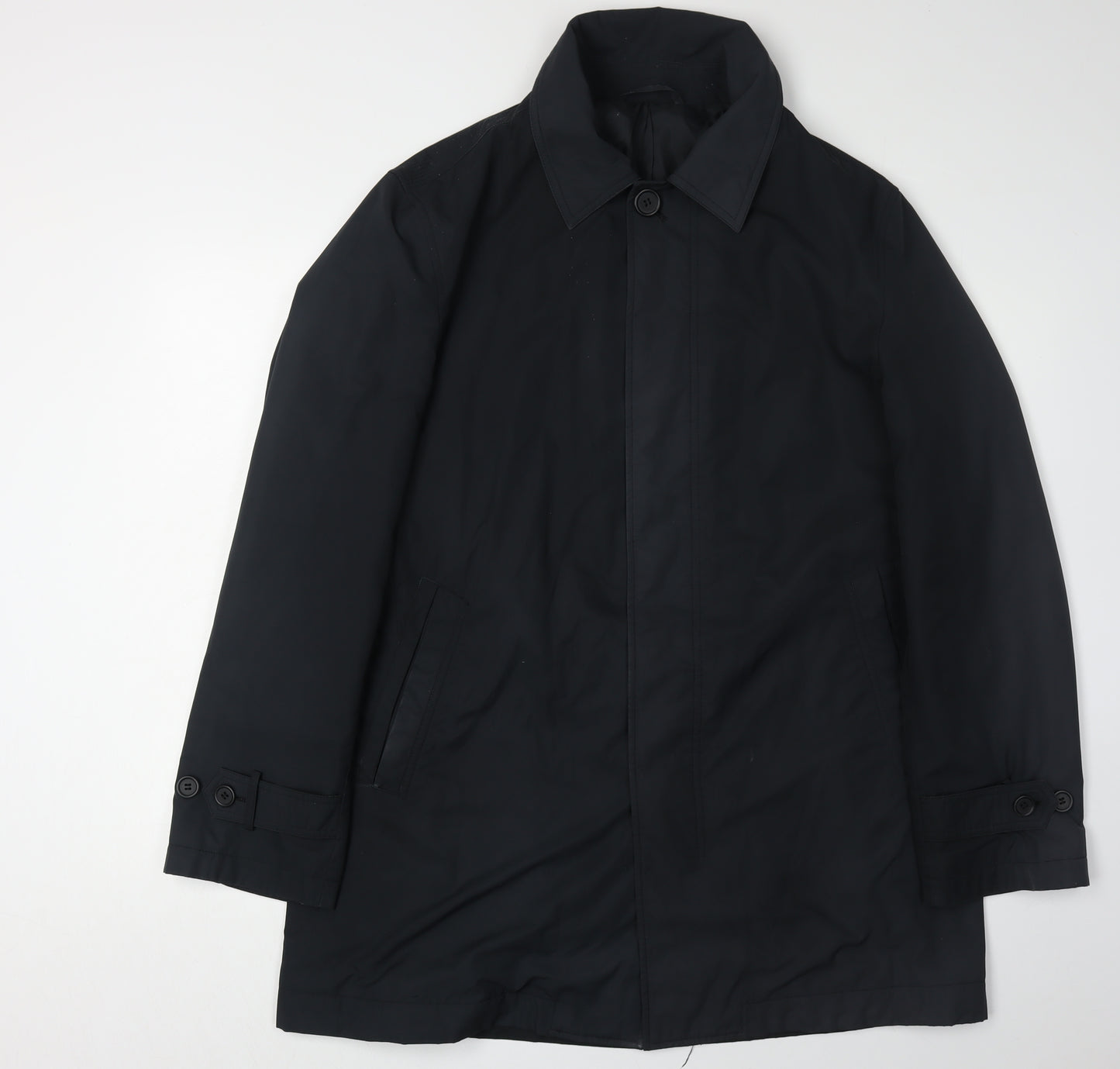 Marks & Spencer Men's Black Overcoat, M