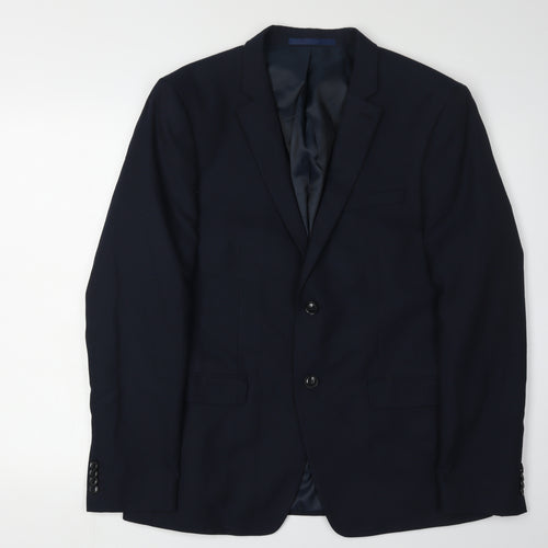 Topman Men's Blue Regular Fit Blazer 42R