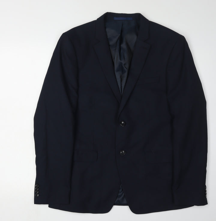 Topman Men's Blue Regular Fit Blazer 42R