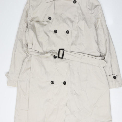 David Barry Women's Beige Trench Coat Size 20