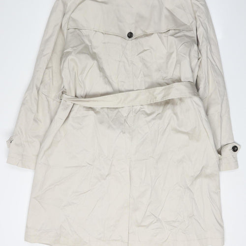 David Barry Women's Beige Trench Coat Size 20