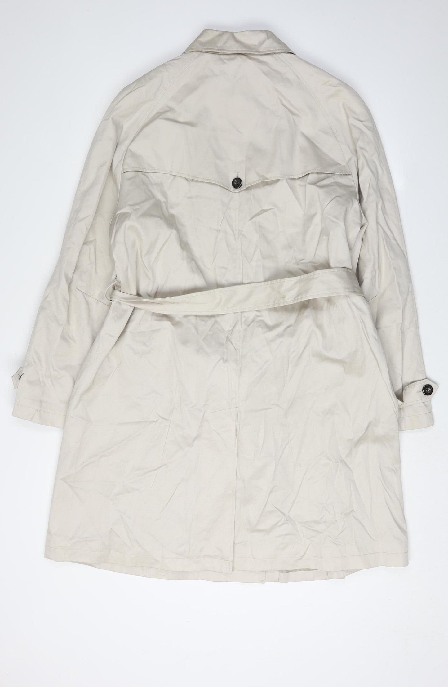 David Barry Women's Beige Trench Coat Size 20