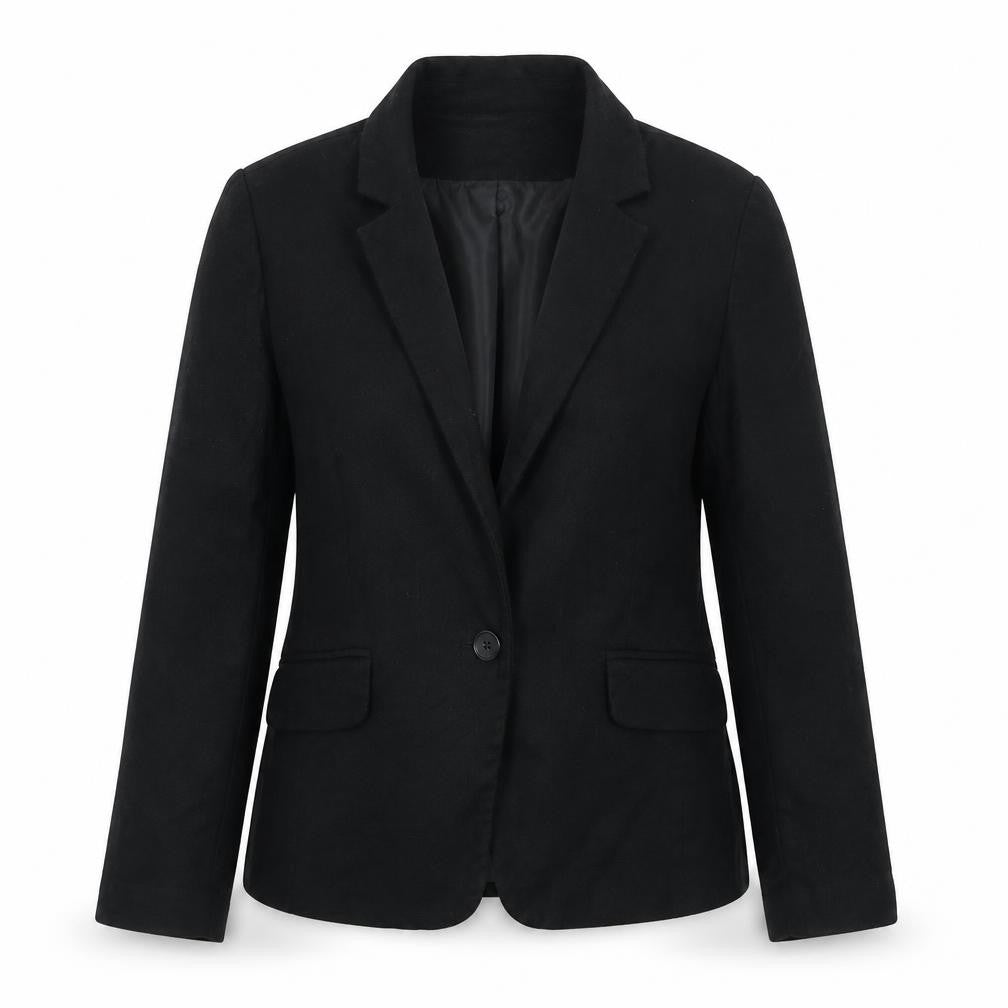 Front view of LOFT Women's Black Blazer S Classic Workwear