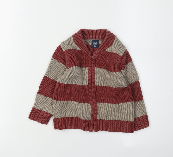 Baby Gap Unisex Multicoloured Striped Cardigan 12-18 Months
