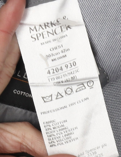 Marks and Spencer Grey Blazer Men's 42R