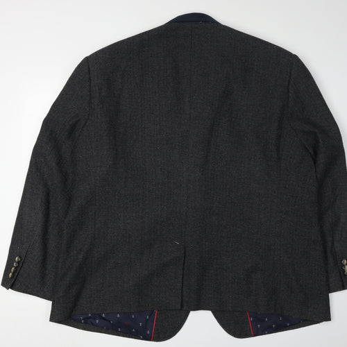 Broadstone Bros Men's Grey Herringbone Blazer 54S