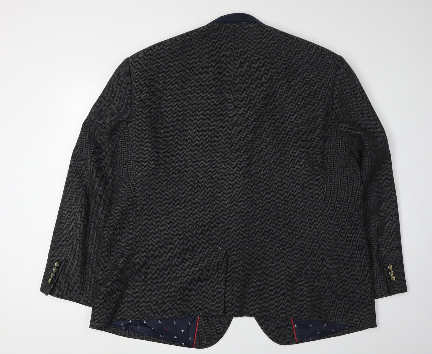 Broadstone Bros Men's Grey Herringbone Blazer 54S