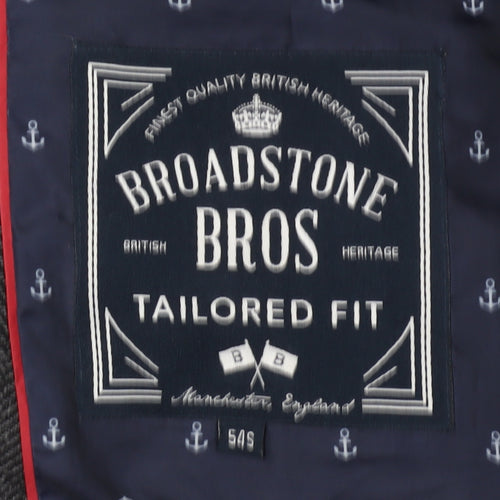 Broadstone Bros Men's Grey Herringbone Blazer 54S