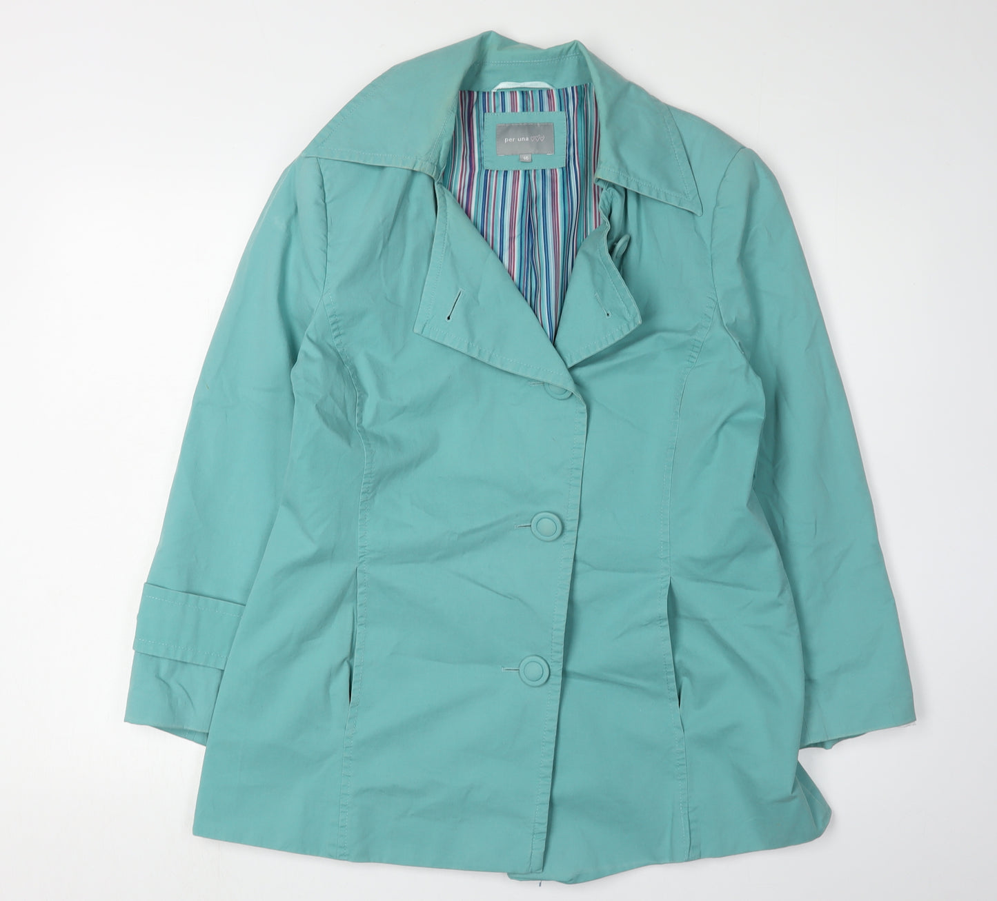 Marks & Spencer Women’s Green Cotton Jacket Size 16