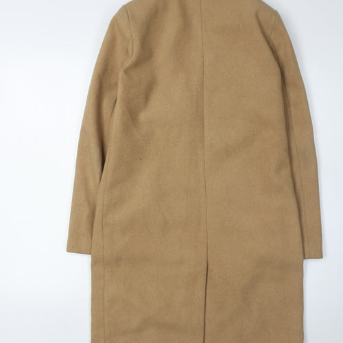 New Look Women's Beige Overcoat Size 6
