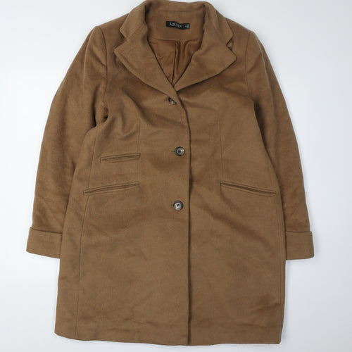 Lauren Ralph Lauren Brown Wool Women's Overcoat Size 14