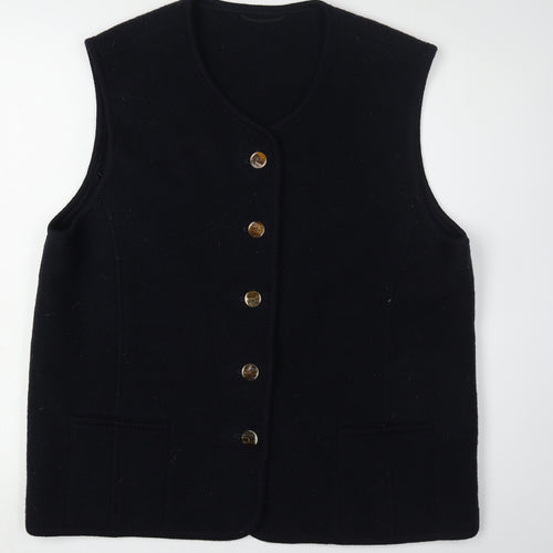 Rowland's Men's Black Wool Vest, Casual Style