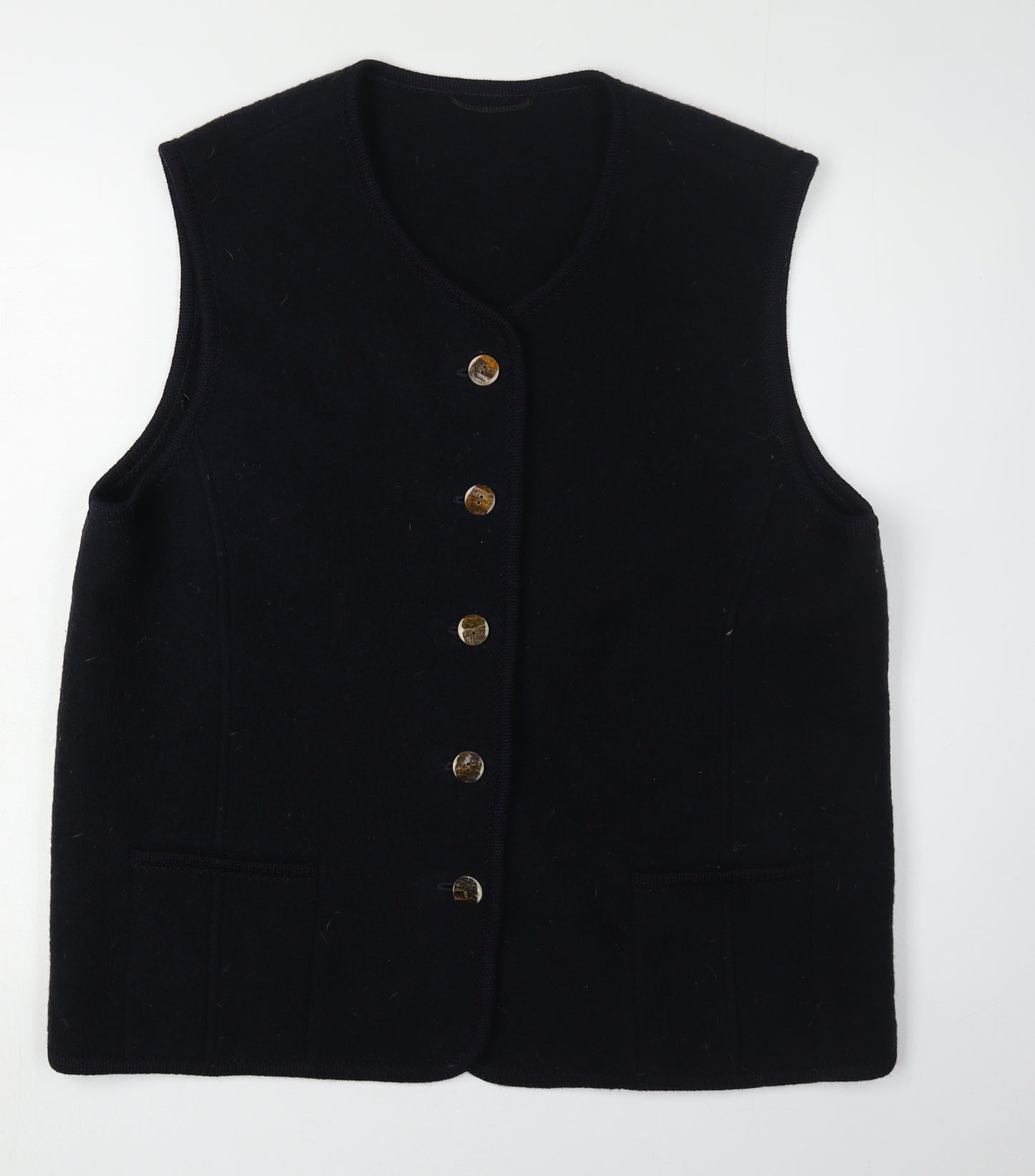 Rowland's Men's Black Wool Vest, Casual Style