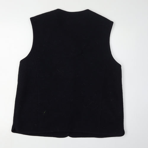 Rowland's Men's Black Wool Vest, Casual Style